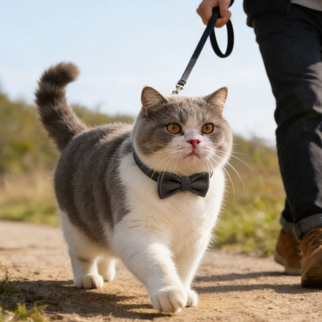 Katzenfliege aus Samt – 36 traditionelle Farben, abnehmbarer Klettverschluss, das s&uuml;&szlig;este Katzenfoto-Accessoire des Jahres