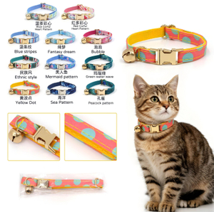 Print Series Katzenhalsband – 11 k&uuml;nstlerische Drucke, S- und L-Gr&ouml;&szlig;en, Schnellverschluss im Gro&szlig;handel und OEM