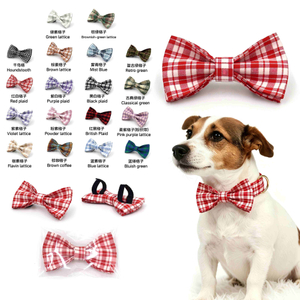 Pajarita para perro Print Series: pajarita para perro llamativa lista para fotograf&iacute;as con 25 patrones, estampado de algod&oacute;n de doble capa y accesorio a presi&oacute;n de doble velcro