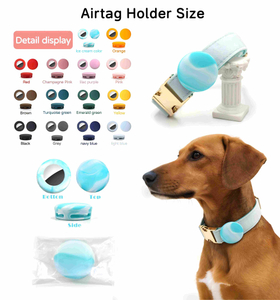 Supporto AirTag in silicone per collari per cani: per uso alimentare, 14 colori, all'ingrosso e OEM