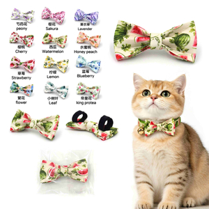 Papillon per gatti con frutta e fiori: 18 stampe primaverili/estive selezionate con cura, il mini fiocco per gatti pi&ugrave; bello della stagione